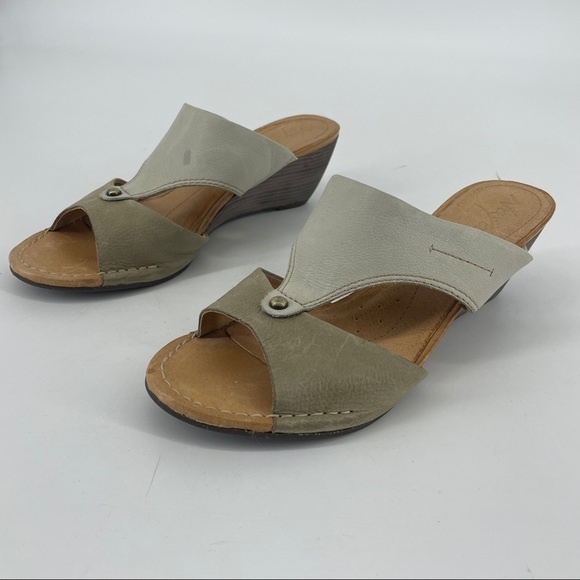 Naya Two tone Heeled Sandals leather - Picture 1 of 8